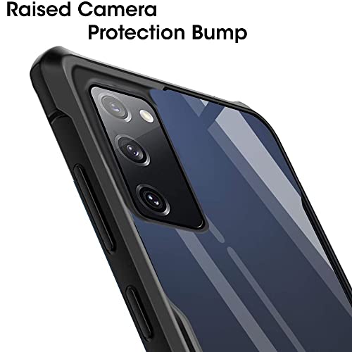 TheGiftKart-Crystal-Clear-Samsung-Galaxy-S20-FE-S20-FE-5G-Back-Cover-Case-360-Degree-Protection-Shock-Proof-Design-Transparent-Back-Cover-for-Samsung-Galaxy-S20-FE-S20-FE-5G-PC-TPU-Black-Bumper