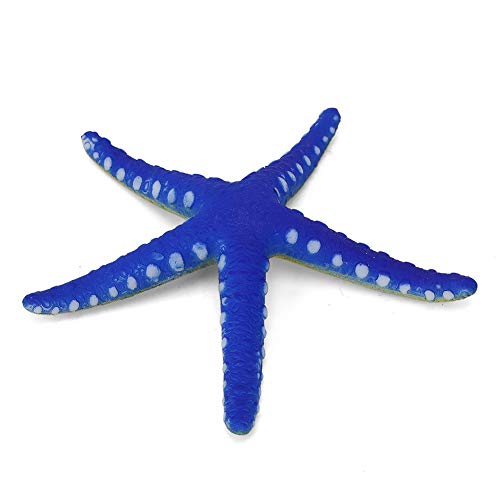 ヒトデの装飾、ヒトデ水族館の装飾水族館の装飾ヒトデの装飾品のシミュレーションフィッシュボックスのための人工ヒトデ飾りホームウェディングテーブル装飾diyクラフト (青)