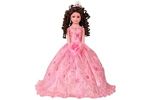 18" Muñecas De Porcelana Paraguas Quinceañera