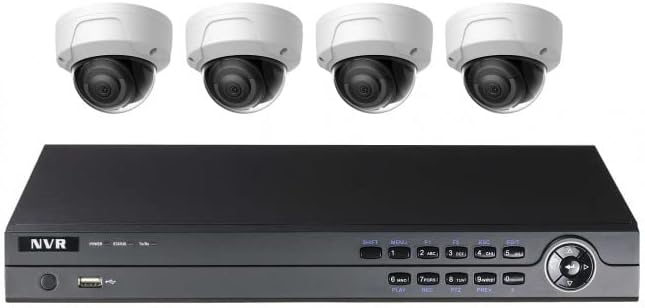 4Channel Includes Four 4MP EXIR Domes Security Camera IP KIT (BCS324-TD-2.8)