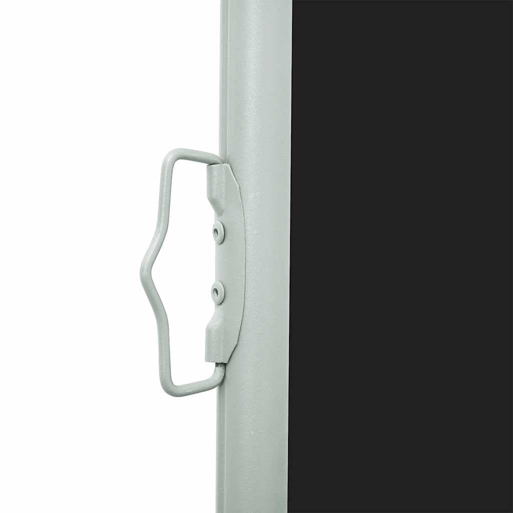 vidaXL Seitenmarkise Ausziehbar UV-beständig Wasserbeständig Sonnenschutz Sichtschutz Windschutz Seitenrollo Markise Balkon Garten Terrasse 600x160cm Schwarz