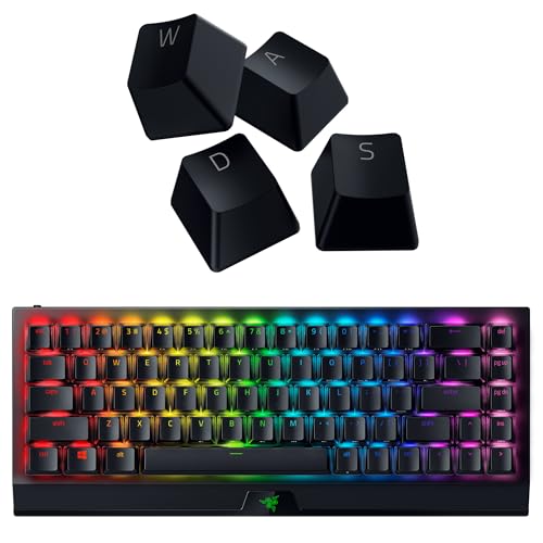 Razer BlackWidow V3 Mini HyperSpeed 65% Wireless Mechanical Gaming Keyboard: Yellow Mechanical Switches Linear & Silent - Phantom Pudding Keycaps - Chroma RGB - Up to 200 Hr Battery - Snap Tap