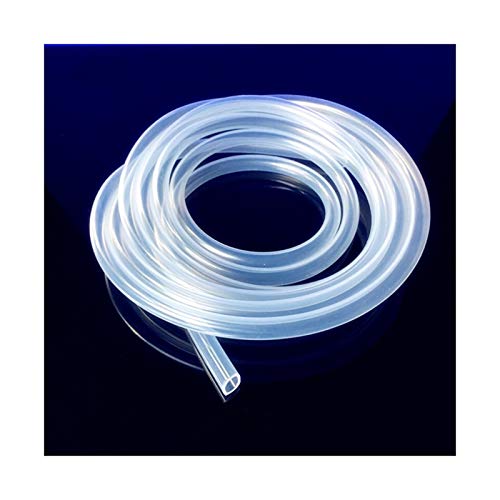 Ymnilian Flexo Ducha,Recambio Manguera Ducha 1 Meter Food Grade Silicone Transparente Tubo de Caucho de la Manguera Pipe(25x31mm)