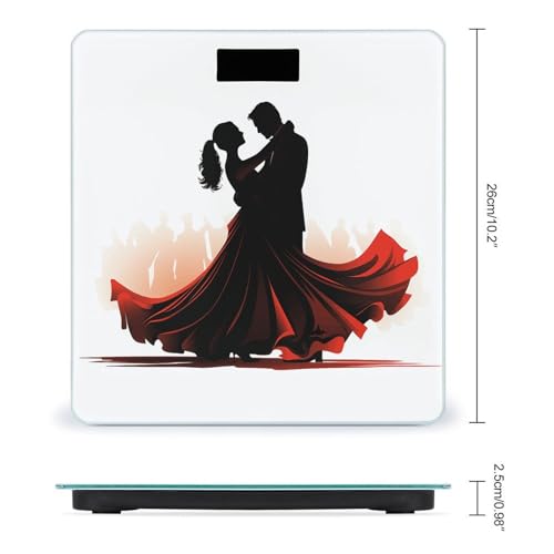 Báscula digital de baño para peso corporal 10.2"x10.2" miniatura 2