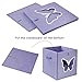 homyfort 12x12 Cube Storage Bins for kids - Foldable Fabric Organizers with Clear View Window, Vibrant Butterfly Print for Toys, Bedroom & Pantry Closet Organization Set of 4
