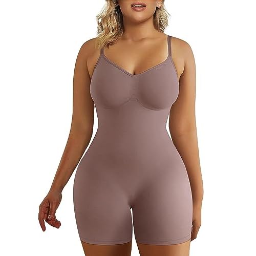 SHAPERX Shapewear for Women Tummy Control Bodysuit Butt Lifter Full Body Shaper Shorts One Piece