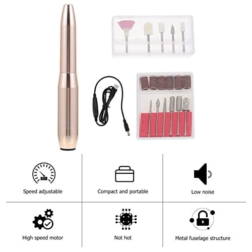 Kit manucure électrique USB à vitesse réglable pour ongles impeccables - 4
