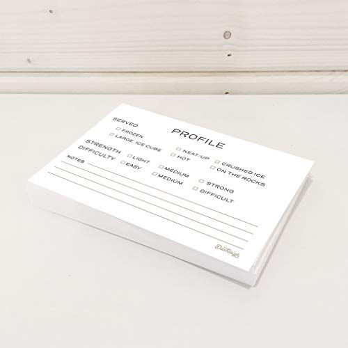 Cocktail Recipe Cards, 4 X 6 Inches, The Gift Collection, Double Sided #TOP4