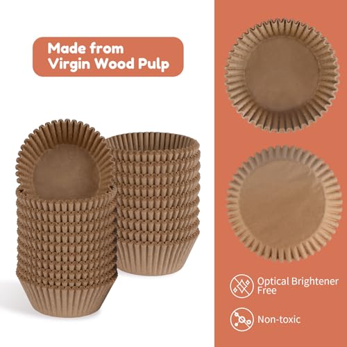 Parmedu BK032 500Pcs Paper Cupcake Liners: Standard Size 2 Inches Muffin Liners thumb #3