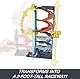 Hot Wheels City Trackset mit 1 Auto, 2-in-1-Rennturm, von Einzelbahn in zweispurige Rennbahn umwandelbar, manueller Aufzug, HKX43