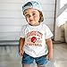 AG AGUU Football Shirts for Toddler Boys Girls Football Team T-Shirt Fans Lover Tees Kid Game Day Outfit Summer Tops(White,5-6T)