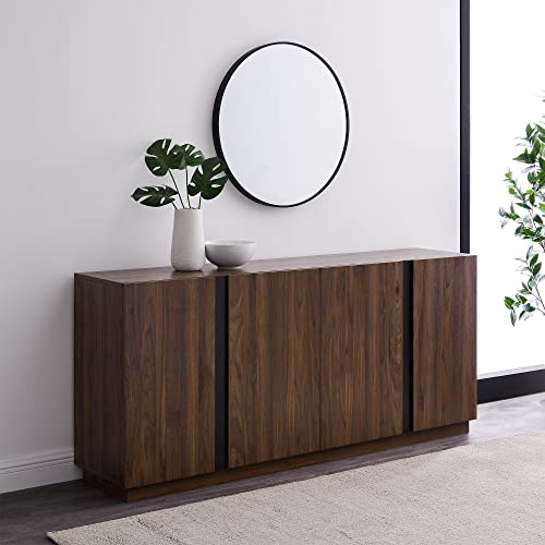 Walker Edison AZU70KCSBDW Liss Contemporary 4-Door Minimalist Sideboard thumb #1