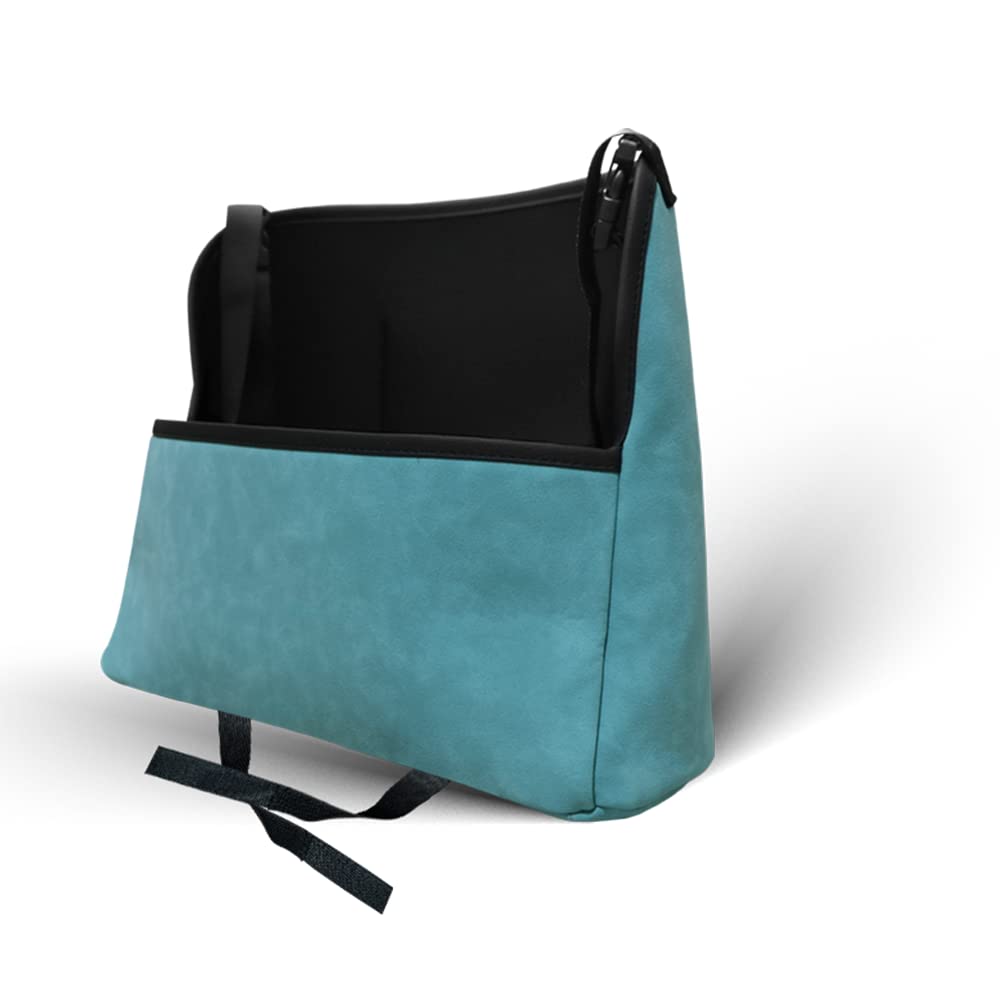 Bolsa de almacenamiento para asiento de coche, bolsa de almacenamiento ajustable de gran capacidad, bolsa de control central para asiento (azul)