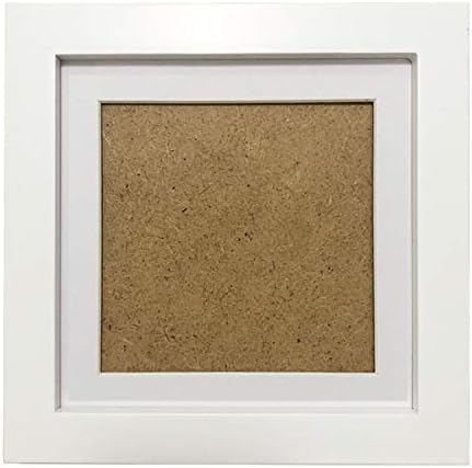 ZXT-parts 5x5 Picture Frames with 4x4 Opening Mat. White Square Photo Frame. Solid Wood.Front Opening 4.5x4.5 without Mat.Plastic Panels.The Protective Film Must be Removed. The Tabletop or Wall.