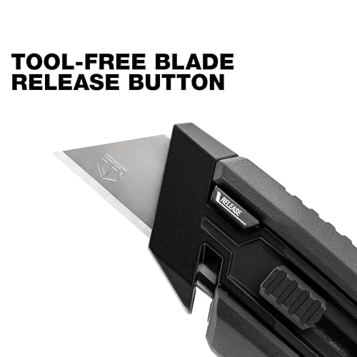 Image of ToughBuilt - Angled Utility Knife with Pry Bar, Folding Knife with Ergonomic Angled Design, Integrated Pry Bar, Scraper Edge, and Quick-Change Blade System for Professional Jobsite Use (TB-H4-11-A)