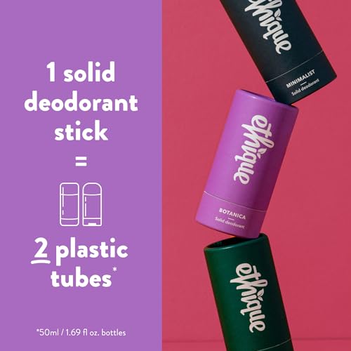 Ethique Botanica Floral Deodorant Stick For Men & Women - Aluminum-Free, Plastic-Free, Vegan thumb #3