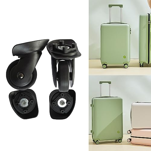 2pieces Trolley Casters Replacement Heavy Duty Roller Wheel for Luggage Box Suitcase 360 Degree Swivel kit SilentWheel2