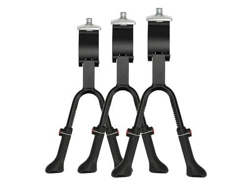 Support double pour vélo 24-26 pouces béquille noire robuste
