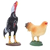 Variété d'animaux : cet ensemble comprend une large gamme d'animaux ferme, permettant aux de créer un environnement de ferme complet, améliorant jeu imaginatif, animaux ferme miniatures, figurine de de ferme