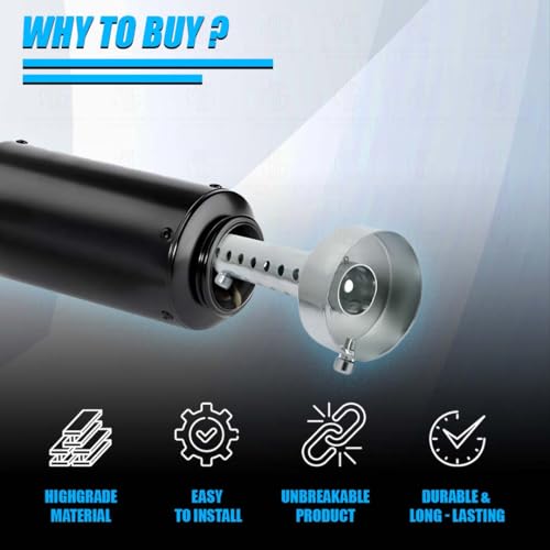 Image of Motorcycle Stainless Steel Universal Exhaust DB Killer | 51mm Silencer Muffler for Enhanced Performance (Funnel Shape)