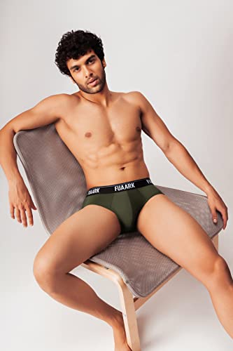 Image of FUAARK Men's Underwear Micro Modal Brief with Stretchy Fabric, Anti-Bacterial and Anti-Roll Waistband