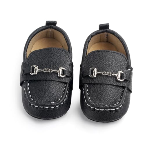 Infant Baby Boys Girls Leather Loafers Dress Shoes Newborn Oxford Flats Casual Moccasins Slip-On First Walking Boat Shoes4