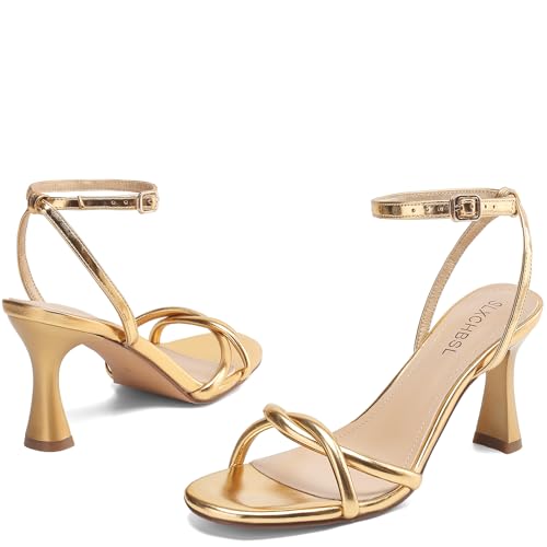 Women's Round Toe Strappy Heels with 3 Inch Chunky Block High Heels for women with Adjustable Ankle Strap Comfortable Heeled Sandals Open Toe Dress Shoes for Wedding Party or Prom4