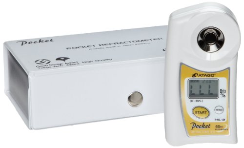 Atago 3840 PAL- (alpha) Wide Range Digital Hand-Held Pocket Refractometer, Brix 0.0 to