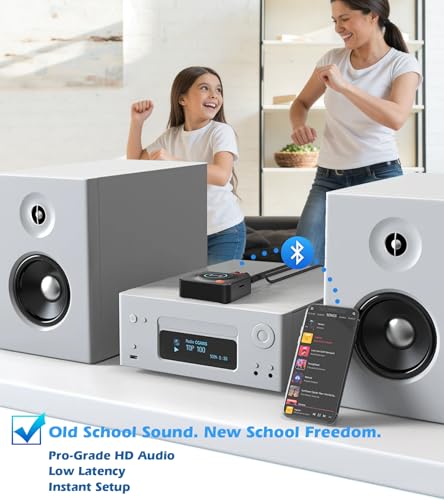 Bluetooth Receiver for Home Stereo, AUX RCA to Bluetooth Adapter for Old Speakers, NFC Wireless Audio Receiver for Music Streaming Sound System, KAIY Convert Wired Speakers to Wireless - Image 3