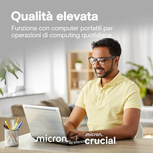 E100 2TB PCIe Gen4 NVMe M.2 SSD Interno, Fino a 5.000 MB/s, Compatibile con Notebook e PC Desktop - CT2000E100SSD8 - Hdd - Immagine 4