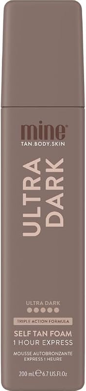 MINETAN BODY.SKIN Mousse Autobronzeadora Ultra Dark, 1 Hora Express, Fragrância de Coco