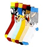 Hyp Looney Tunes Characters 6-Pack Crew Socks