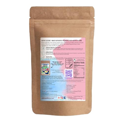 Image of Alla's Posh Flavors Kefir inchDirect Set inch Culture | Pack of 7 Sachets | NOT with 55-60 but with specially selected strains for INDIAN GUT MICROBIOME | Make Batch After Batch Probiotic-Rich Kefir | Zero Maintenance | Warm, Mix, Incubate | Instructions, Demo Video & Support Available | DIRECT SET KEFIR Culture - Does not Form Grains | Lab Tested & Reliable Probiotics
