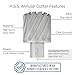 Accusize Industrial Tools 2-1/2'' by 2'' Cutting Depth H.S.S. Annular Cutter with 1 Pc Pilot Pin, 2081-2045Pin