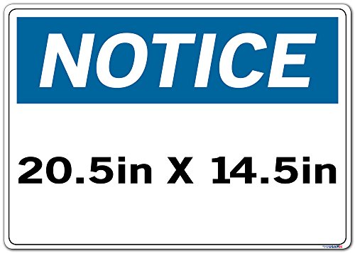 Vestil Aviso SignSI-N-51-E-LB-011-S 51 20.5X14.5 LABEL/DECAL.011 Alarme de segurança soará se a port