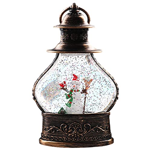 Lanterna globo de neve de Natal,Globo de neve giratório LED - Luzes giratórias de globos de neve de