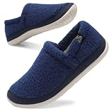 Spesoul Cozy House Slippers for Women Men Fuzzy House Shoes Home Slipper Socks Outdoor Moccasin Slippers Sneakers Closed Back Non Slip Barefoot for Bedroom Office Travel 7.5-8.5 Women/5.5-6.5 Men