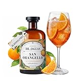 DR. JAGLAS San Orangello – Bitterorangen Aperitif alkoholfrei 500 ml – feinherber, fruchtiger Bitter-Aperitif – Likör Alternative ideal für Spritz & Mocktails - vegan & glutendfrei