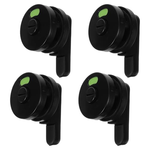 HAMPPLIES 4 Cerraduras Indicadoras para Puertas de Baño Público Pestillo de Privacidad sin Llave Indicador Ocupado/Libre Nylon Resistente Uso Comercial para Mamparas y Aseos Centros