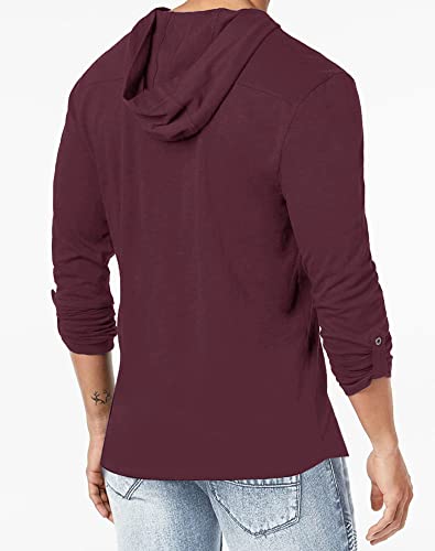 Yuccalley Men's Fashion Hoodies Long Sleeve T-Shirt Hooded Sweatshirts Casual Pullover2