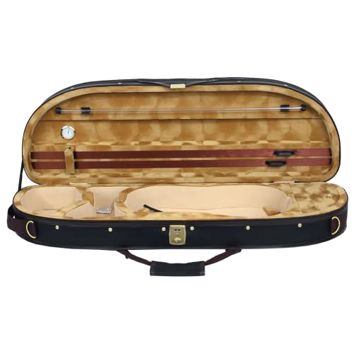 Estojo Meia Lua Violino 4/4 interior caramelo