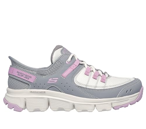 Skechers Sport Women's Women's Hands Free Slip-INS Summits at Sneaker, GYPK=Grey Pink, 5.54