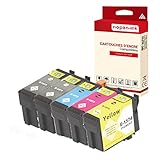  NOPAN-INK-5 Cartouche Compatible pour EPSON (2) T1571 T1572 T1573 T1574 Multipack (Tortue) 29,5 ML EPSON Stylus Photo R3000