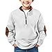 half zip sweatshirt boys 2025 2026 fashion athletic long sleeve fall pullover sweater tops school uniform preppy sweater athletic tops outdoor activity party jumper