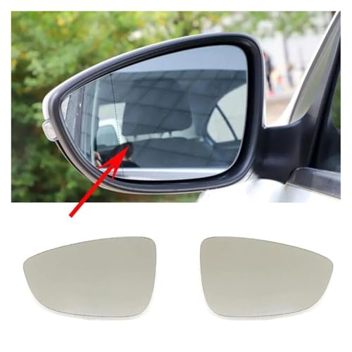 Verre rétroviseur chauffant gauche pour VW CC 2008-2016