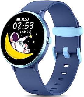 DIGEEHOT Kinder Smartwatch, Fitness Armband Tracker Kinder, IP68 Wasserdichter Aktivitätstracker, 19 Sportmodi, Schrittzähler, Herzfrequenzmesser, Geschenke für Kinder und Jugendliche (Blau)