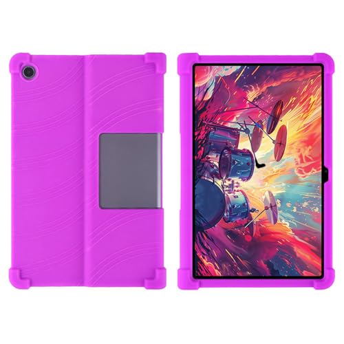 Image of for Lenovo Xiaoxin Pad Studio 11.5 inch /Tab Plus Silicone Case with Kickstand Rugged Protective Cover - Purple