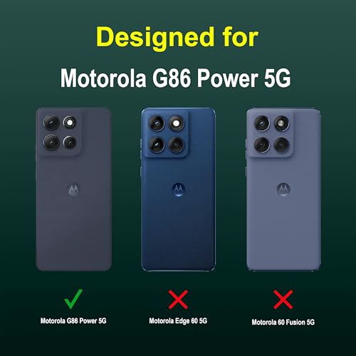 Image of amazon basics Back Case Cover for Motorola G86 Power 5G | Compatible for Motorola G86 Power 5G Back Cover | Liquid Silicon Magic Case with Camera Protection | Dark Green