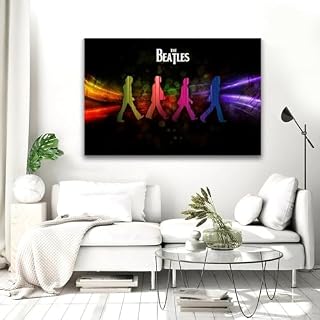 YBRAVO Poster de fanart des Beatles sur toile – Impression d’art moderne pour chambre à coucher – 50 x 75 cm - Les Beatles, Paul McCartney, John Lennon, RIngo Starr, George Harrison YBRAVO Poster de fanart des Beatles sur toile - Impression d'art moderne pour chambre à coucher - 50 x 75 cm – Image 5
