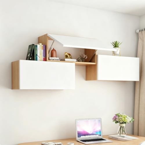 Librería y unidad almacenamiento pared para salones y dormitorios 8